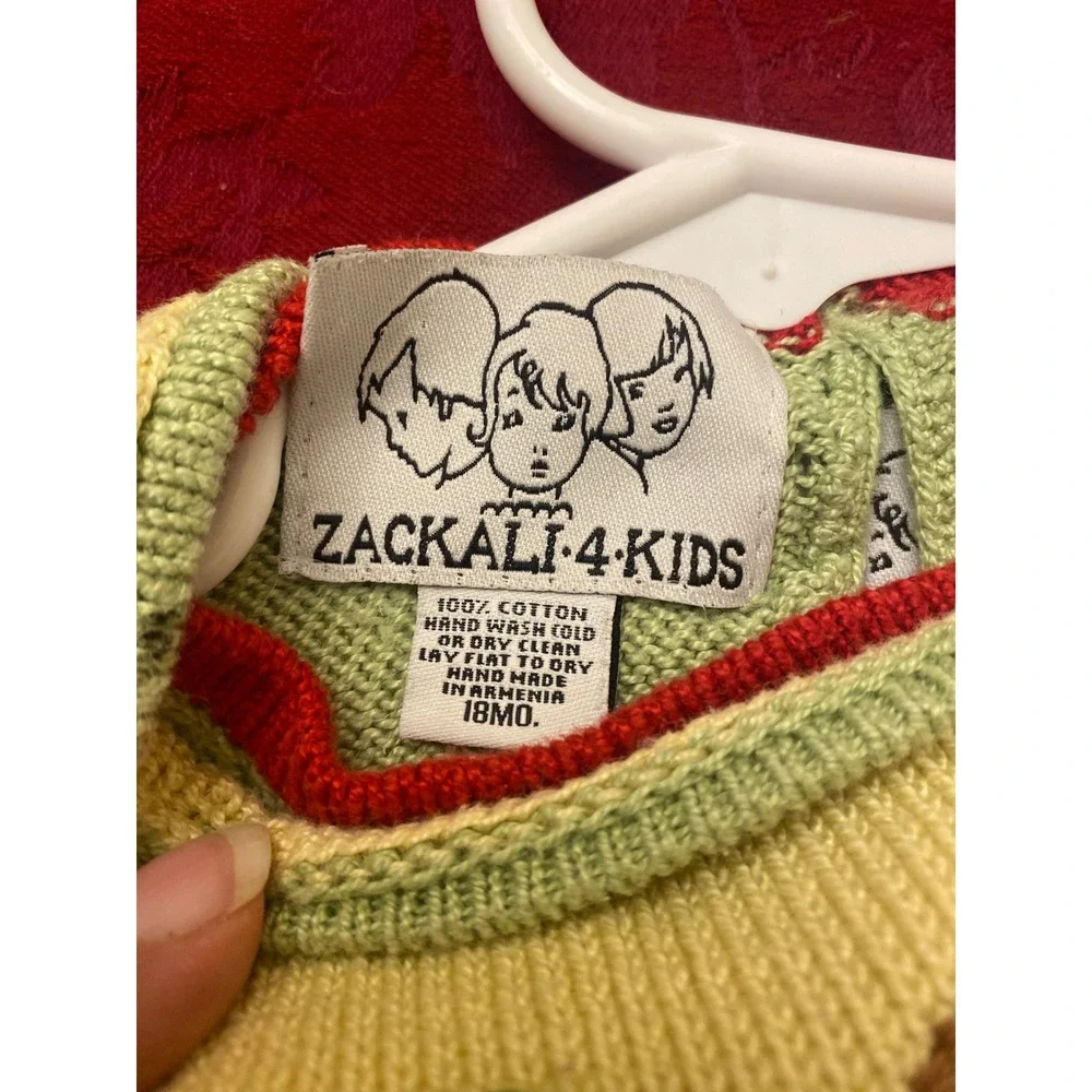 Zackali 4 Kids 3 Piece Knit Set Sweater Jumper Shorts Floral Cotton 18MO Armenia
